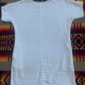 Me and Arrow handmade white shirt dress